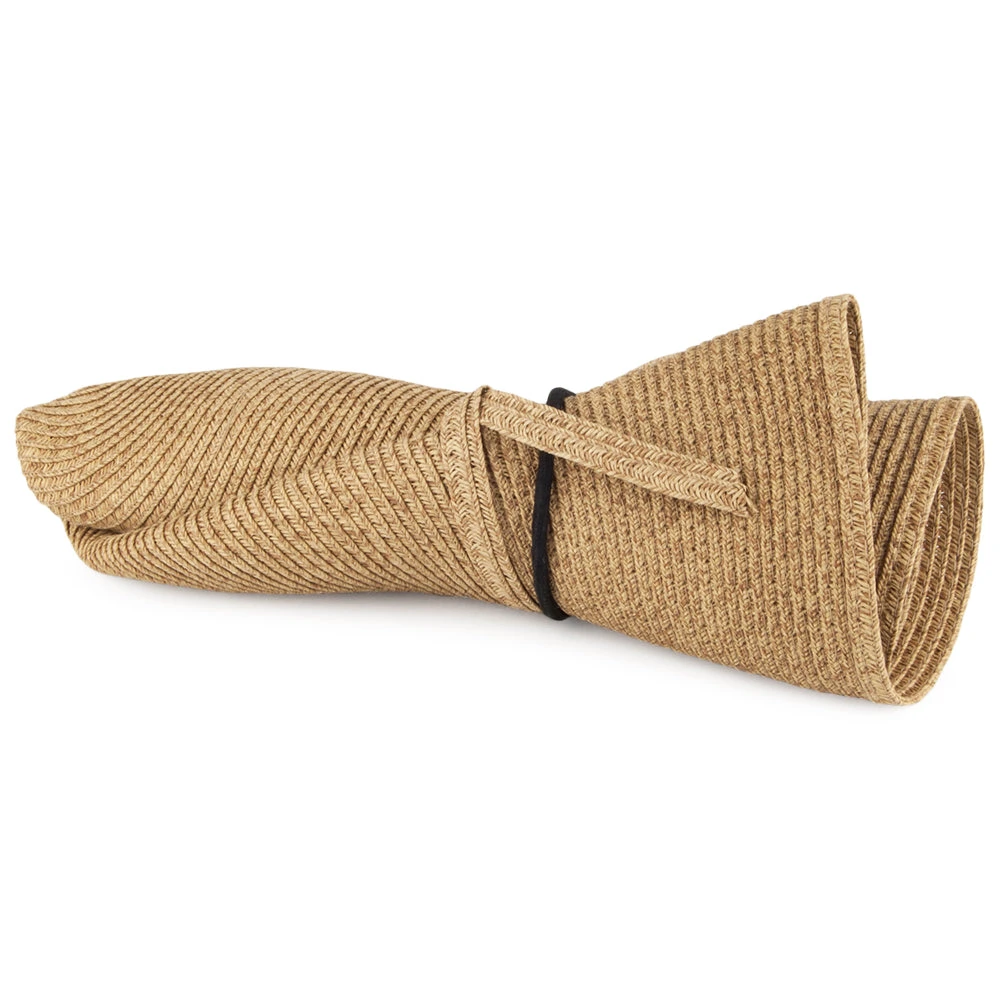 Sur La Tête Womens Traveller Packable Sun Hat - Toast - Image 2