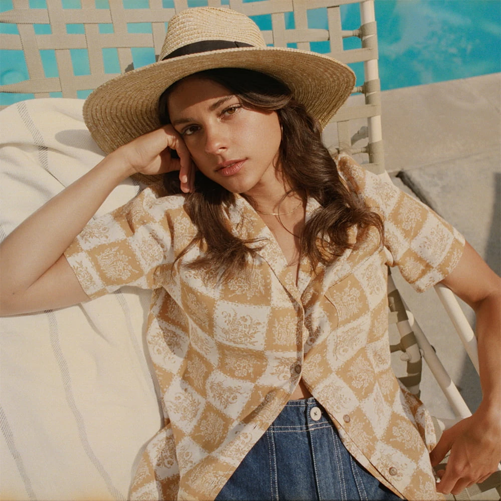 Brixton Hats Joanna Straw Sun Hat - Natural - Image 5