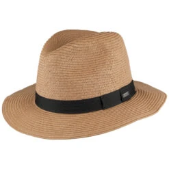 Barts Hats Aveloz Toyo Straw Fedora Hat - Light Brown