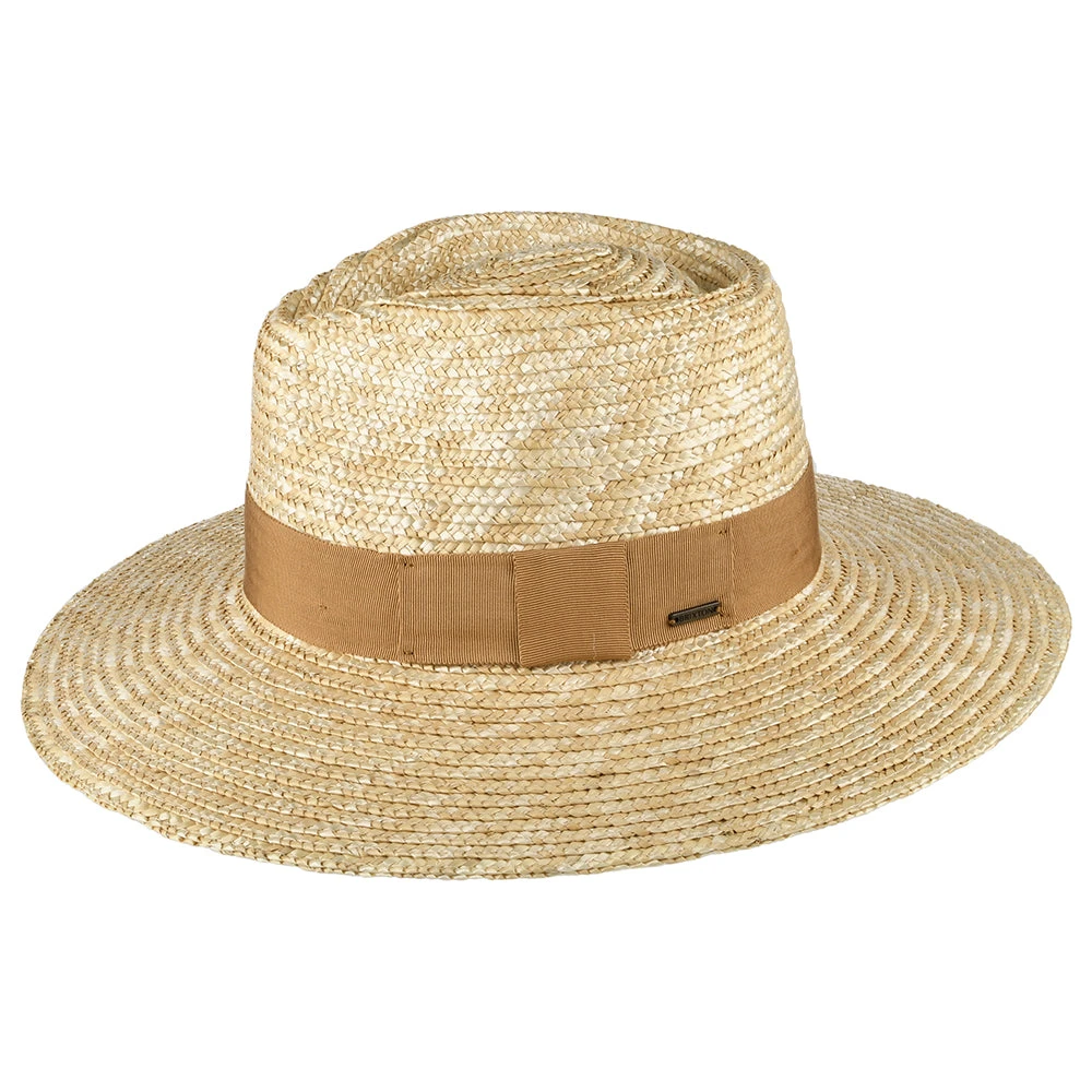 Brixton Hats Joanna Straw Sun Hat - Natural-Tan - Image 2