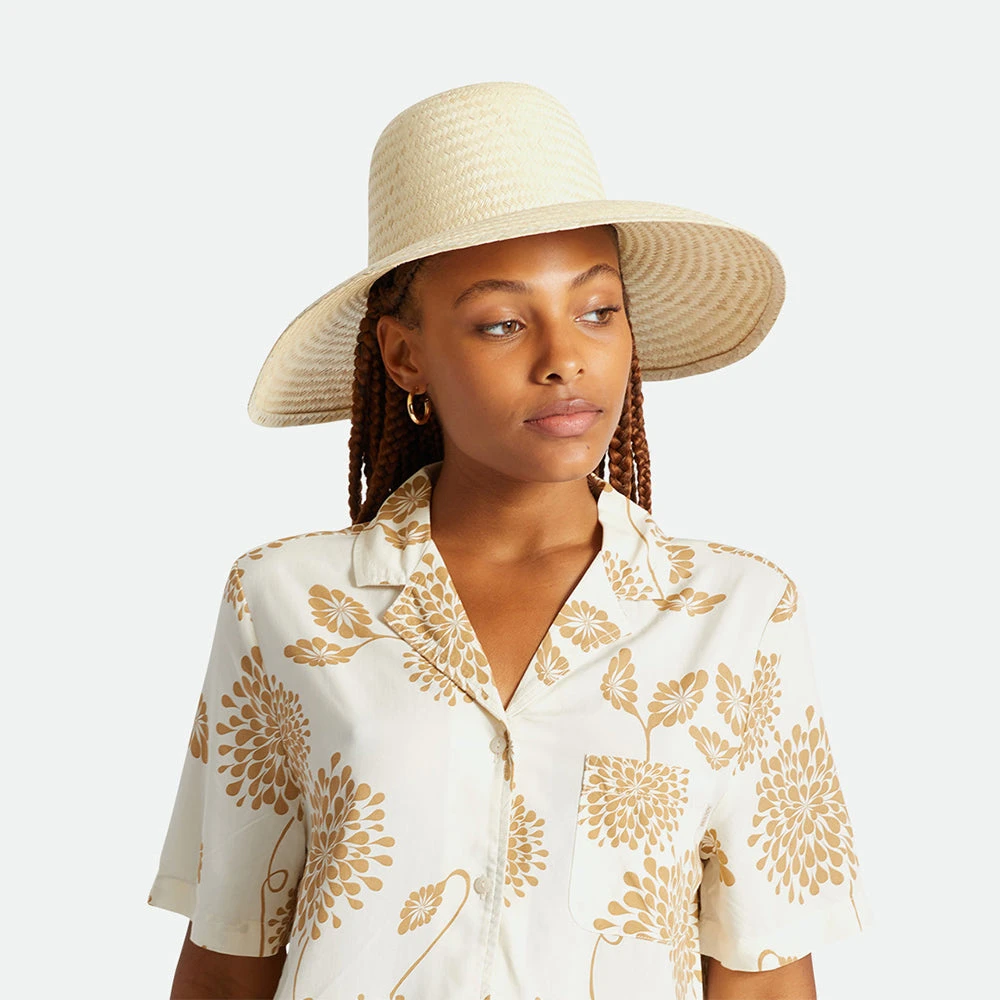 Brixton Hats Janae Wide Brim Toyo Straw Sun Hat - Natural - Image 4