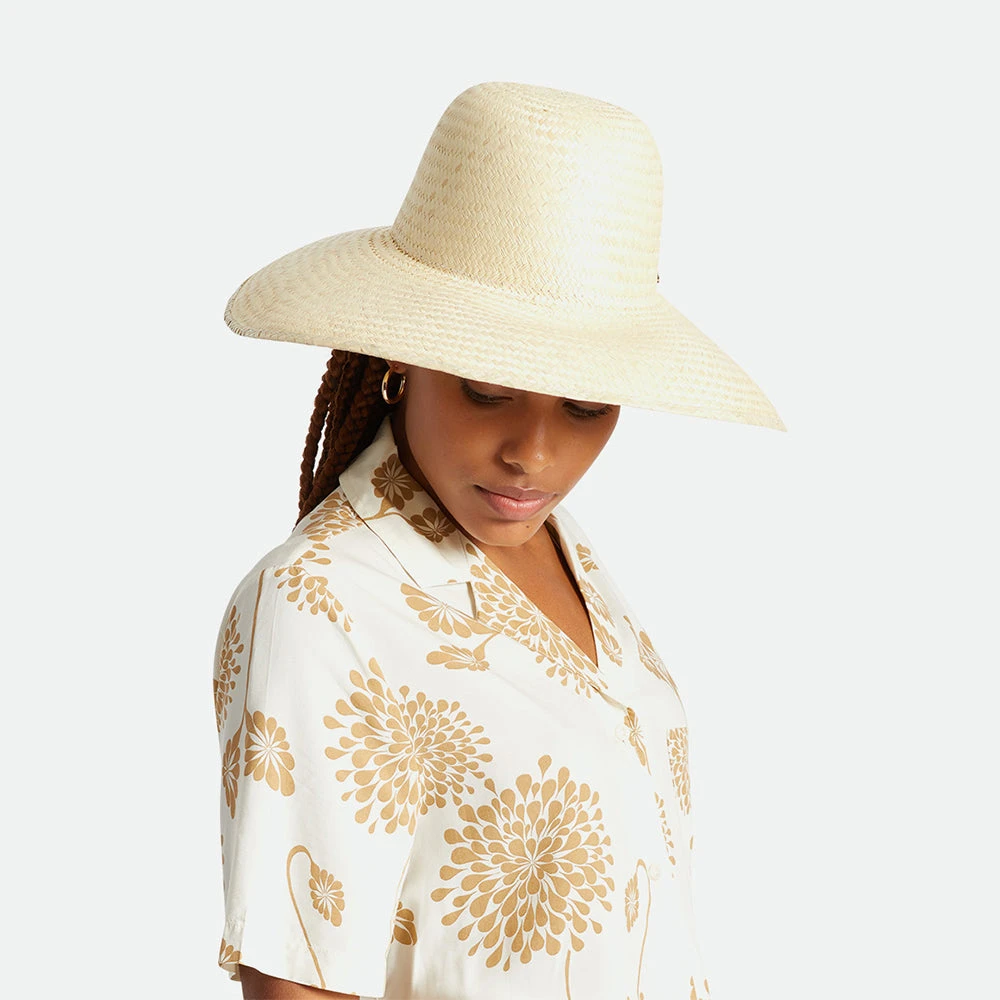 Brixton Hats Janae Wide Brim Toyo Straw Sun Hat - Natural - Image 5