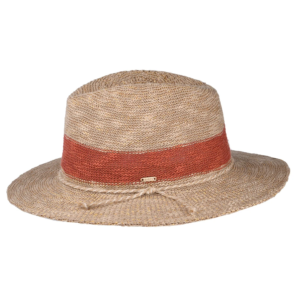 Barts Hats Ponui Fedora Hat - Light Brown-Ginger - Image 2