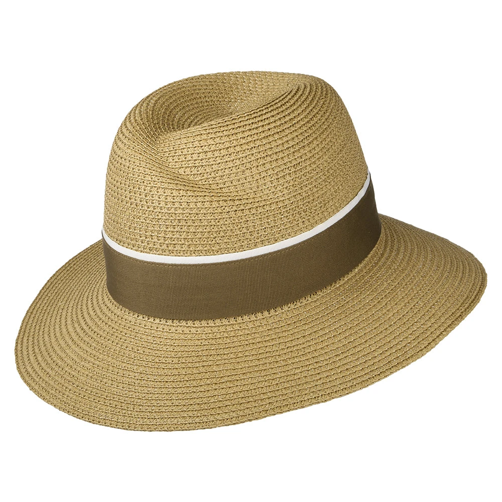 Failsworth Hats Roma Toyo Straw Sun Hat - Coffee-Cream
