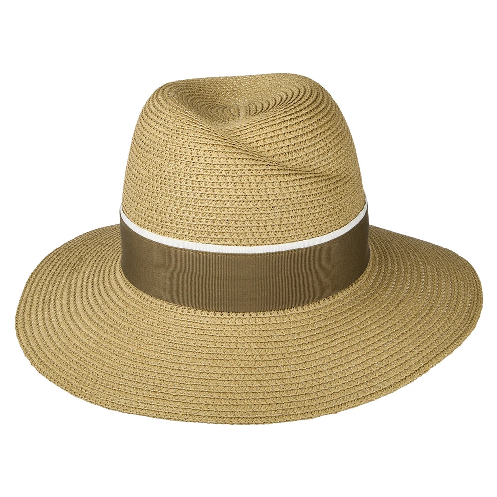 Failsworth Hats Roma Toyo Straw Sun Hat - Coffee-Cream - Image 3