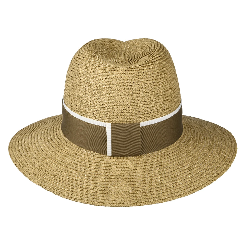 Failsworth Hats Roma Toyo Straw Sun Hat - Coffee-Cream - Image 4
