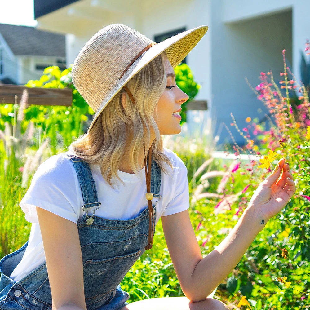 Scala Hats Annabel Braided Palm Sun Hat - Natural - Image 3