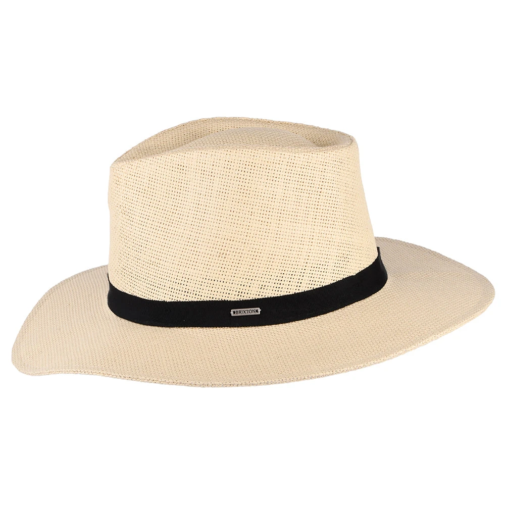 Brixton Hats Carolina Packable Toyo Straw Fedora Hat - Natural - Image 2
