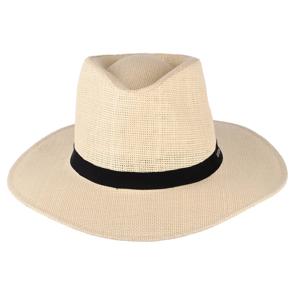 Brixton Hats Carolina Packable Toyo Straw Fedora Hat - Natural - Image 3