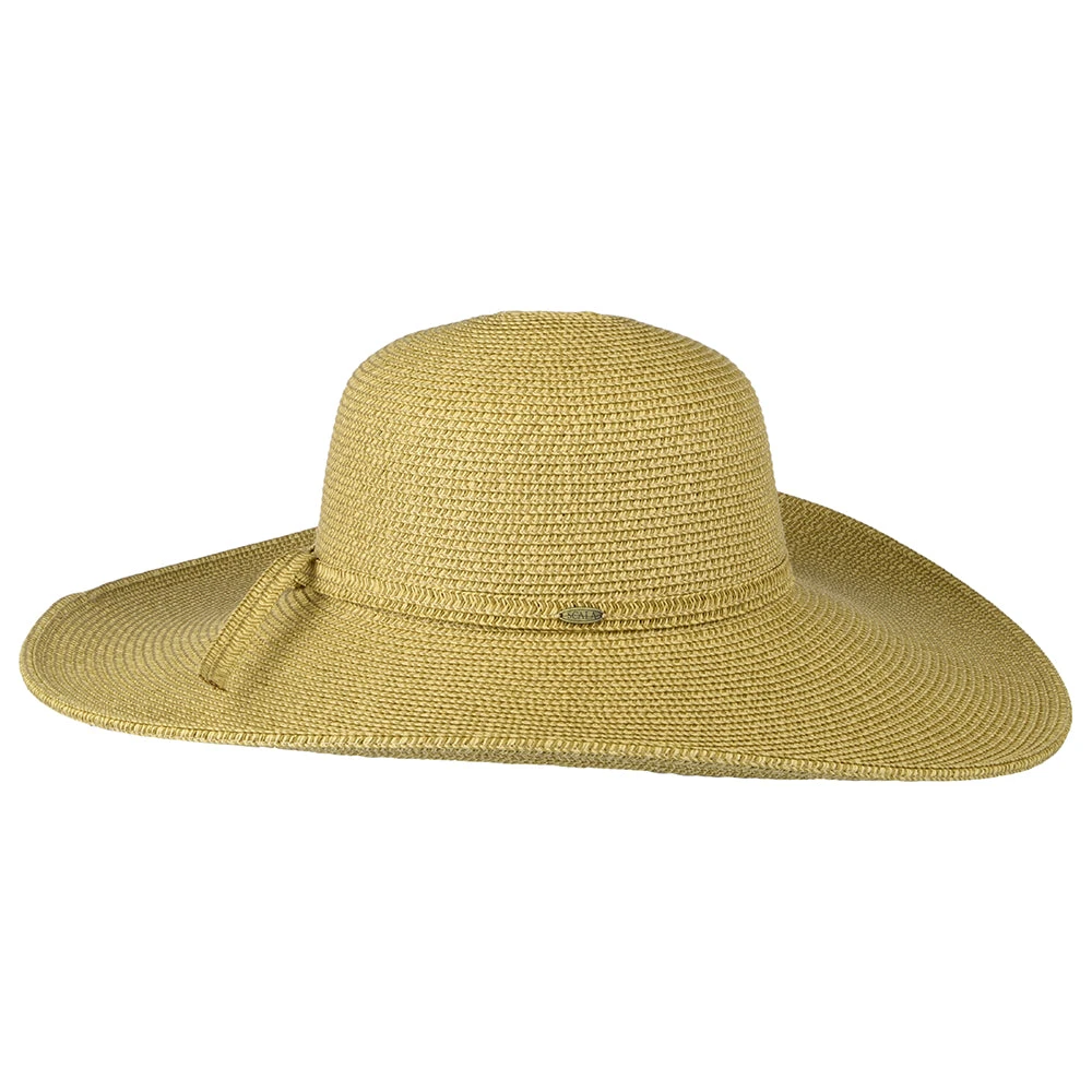 Scala Hats Newport Paper Braid Wide Brim Sun Hat - Natural - Image 2