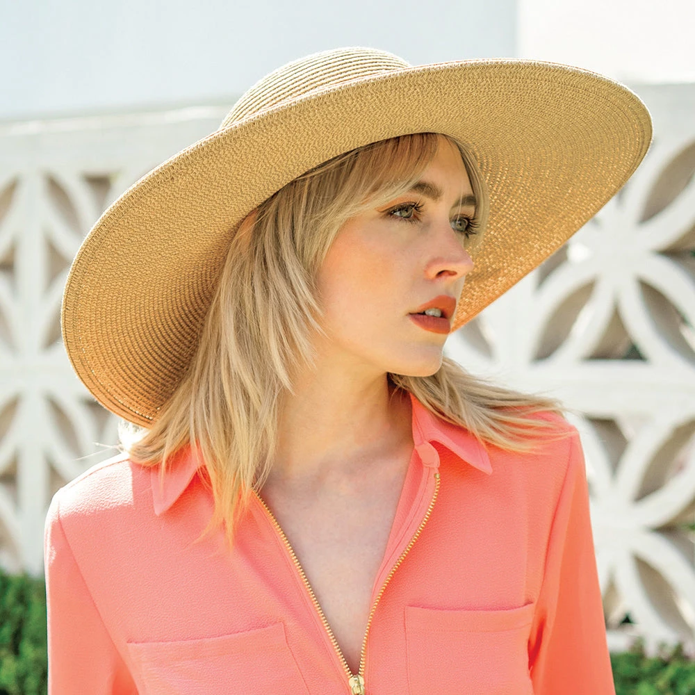 Scala Hats Newport Paper Braid Wide Brim Sun Hat - Natural - Image 4