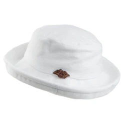 Sur La Tête Arbres Packable Bucket Hat - White