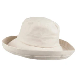 Sur La Tête Lily Linen-Cotton Packable Sun Hat - Sand