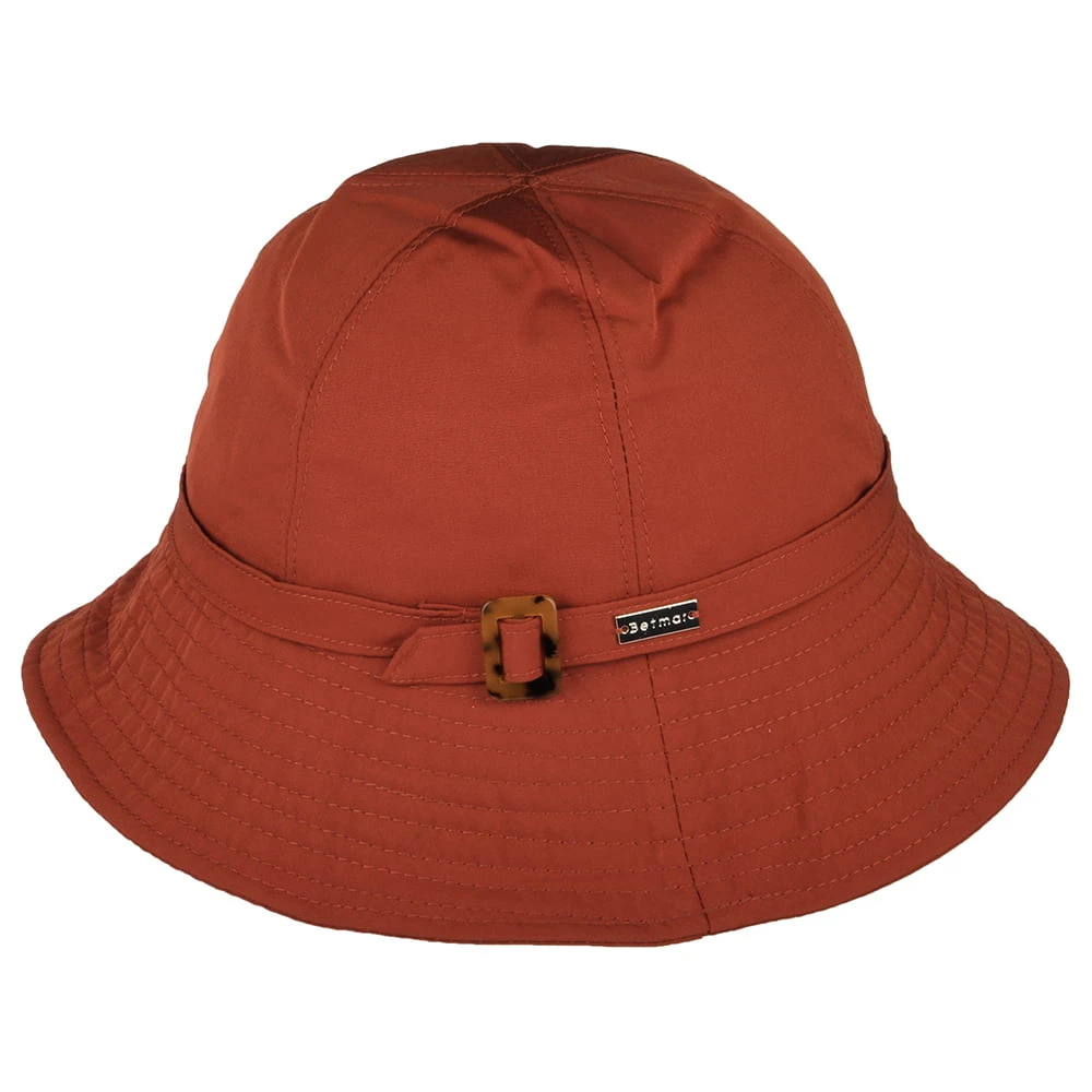 Betmar Hats Frederique Rain Cloche Hat - Burnt Orange - Image 2