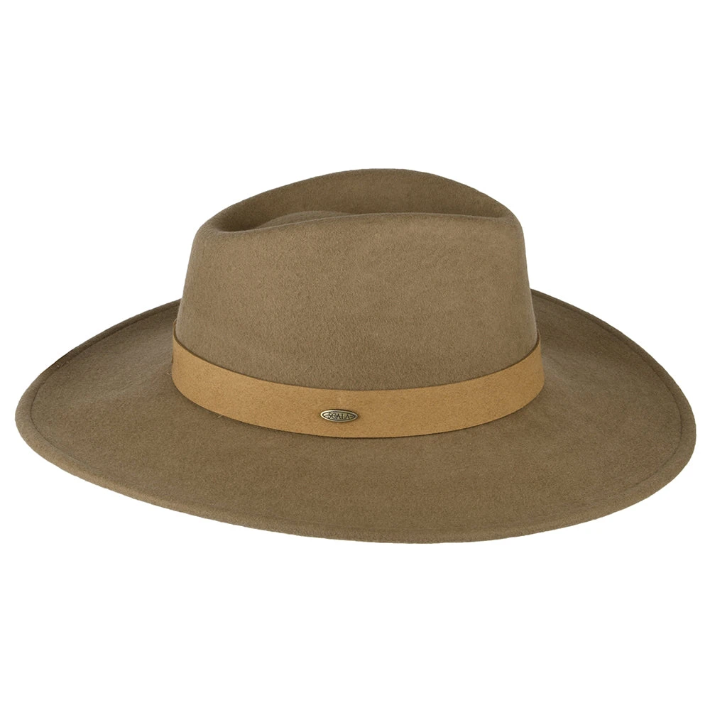 Scala Hats Inaki Wool Felt Safari Fedora Hat - Camel - Image 2