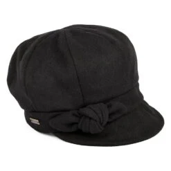 Betmar Hats Adele Baker Boy Cap - Black