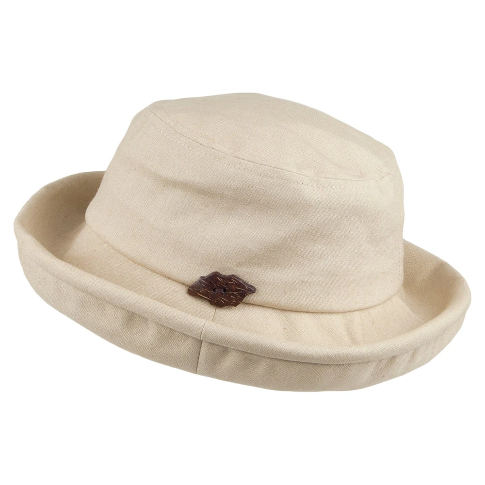 Sur La Tête Arbres Packable Bucket Hat - Beige
