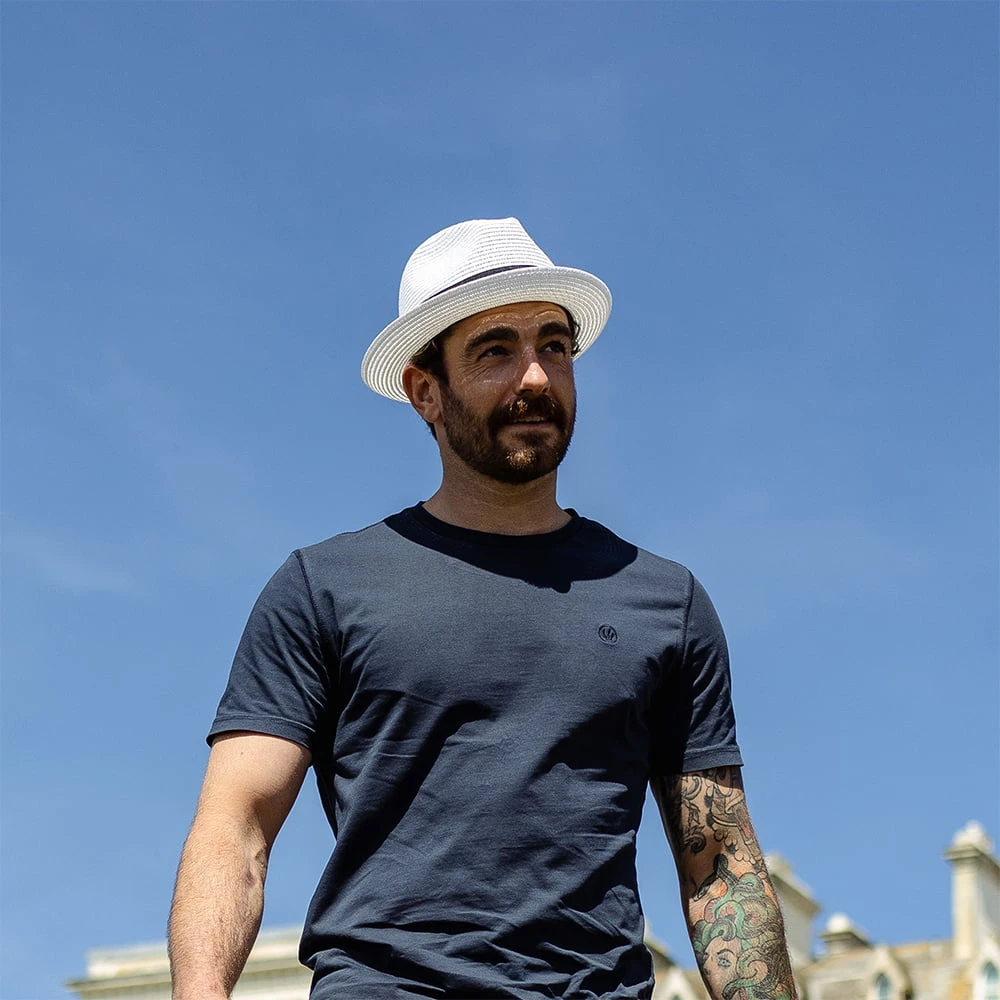 Jaxon & James Toyo Straw Trilby Hat - White - Image 4