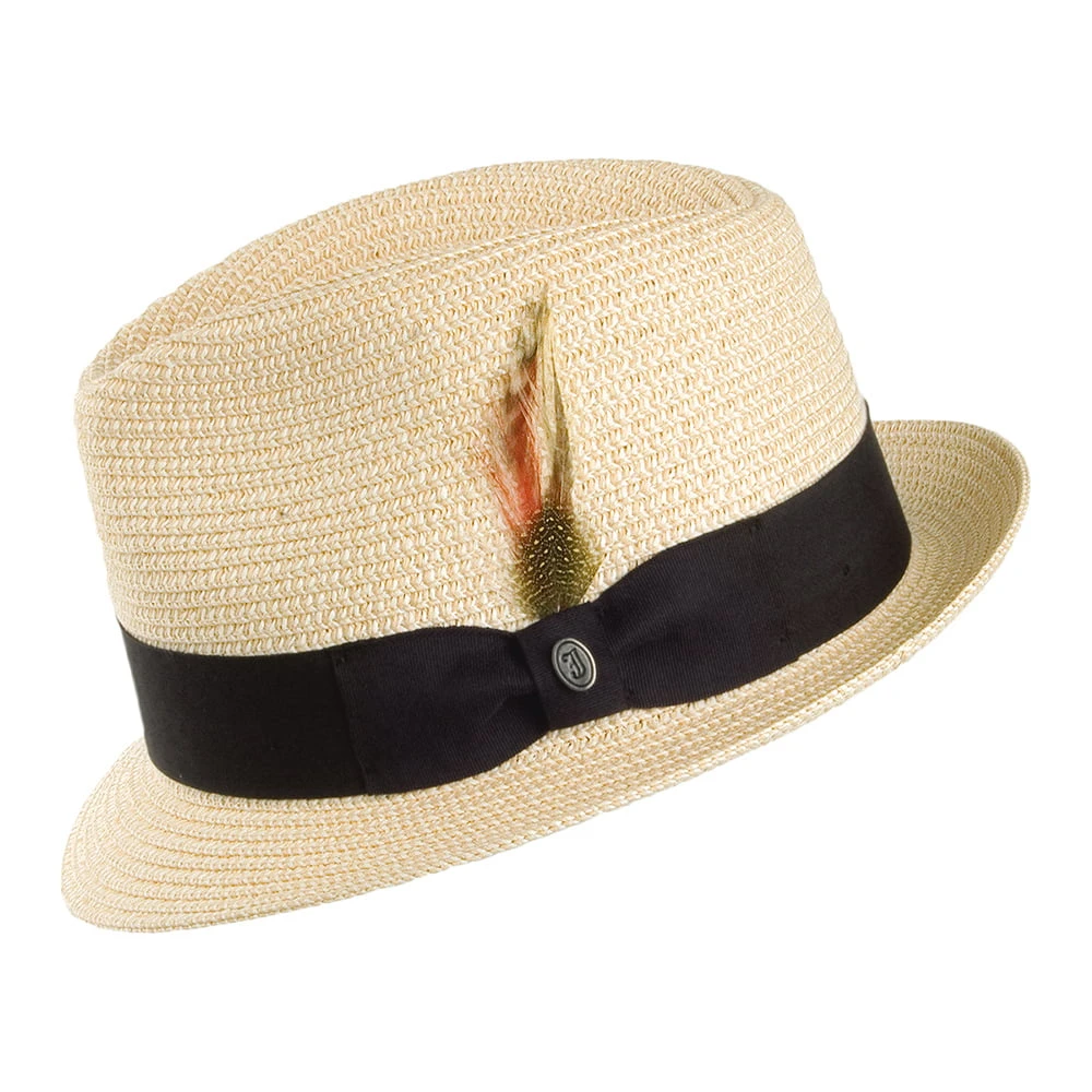 Jaxon & James Toyo Straw Trilby Hat - Natural - Image 2