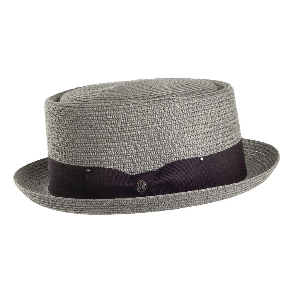 Jaxon & James Toyo Braided Pork Pie Hat - Grey - Image 2