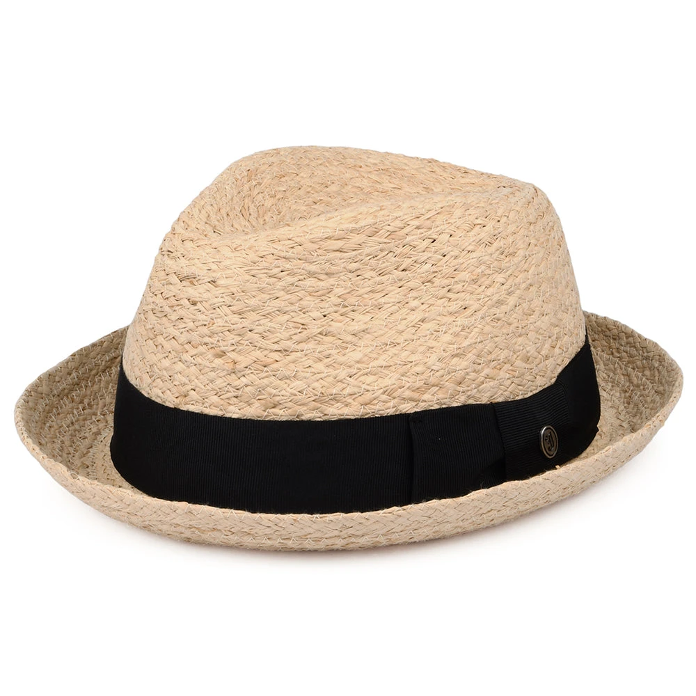 Jaxon & James Saybrook Raffia Trilby Hat - Natural