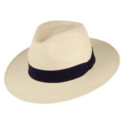 Failsworth Hats Panama Fedora Hat - Natural