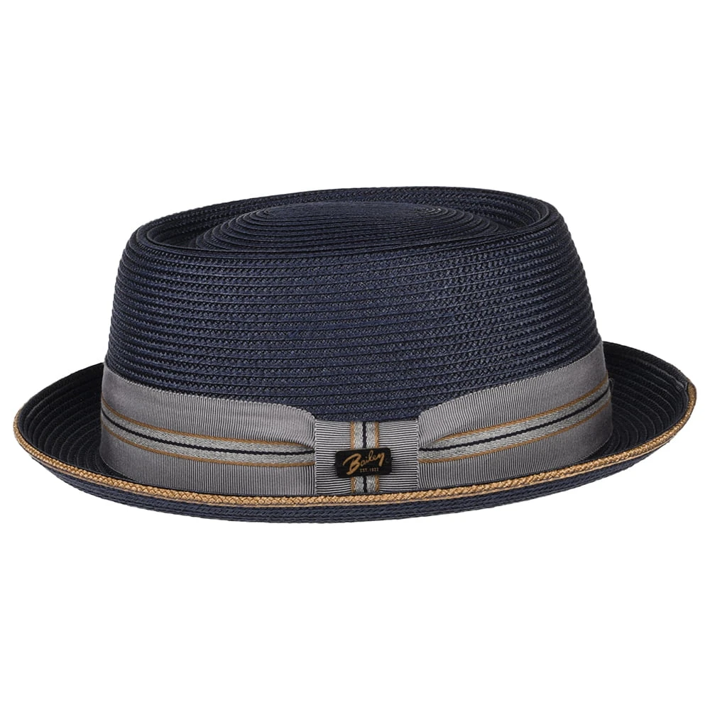 Bailey Hats Carver Pork Pie Hat - Navy Blue - Image 2