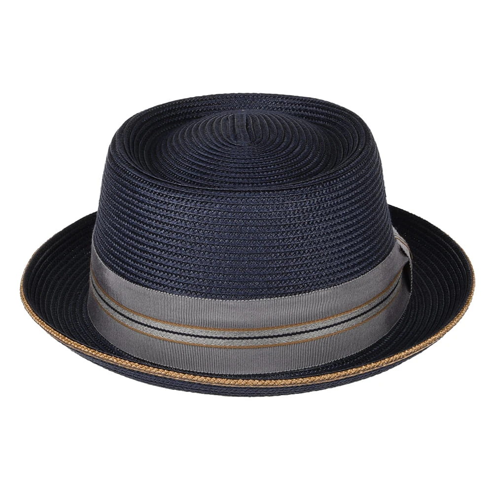 Bailey Hats Carver Pork Pie Hat - Navy Blue - Image 3