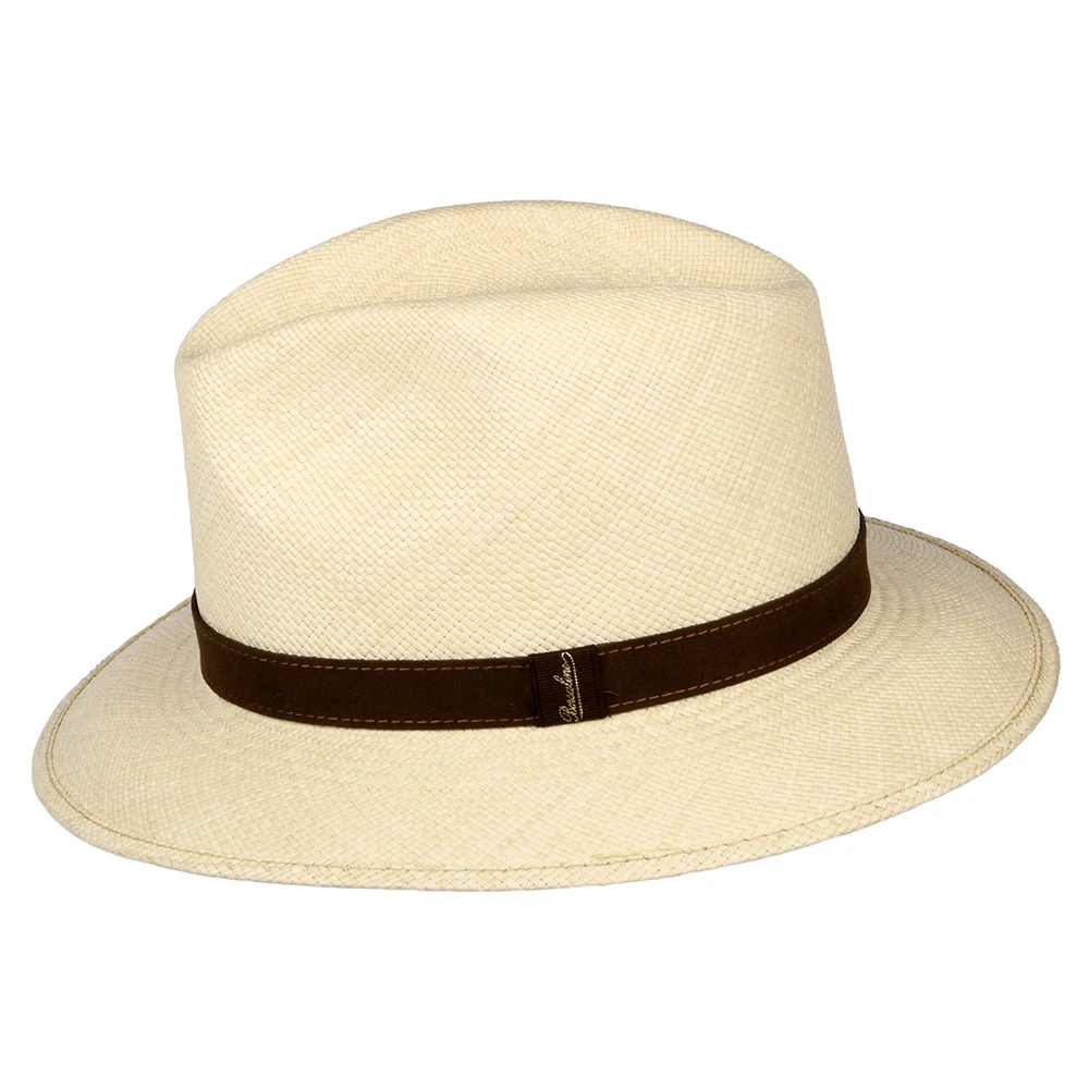 Borsalino Quito Panama Safari Fedora Hat - Natural - Image 2