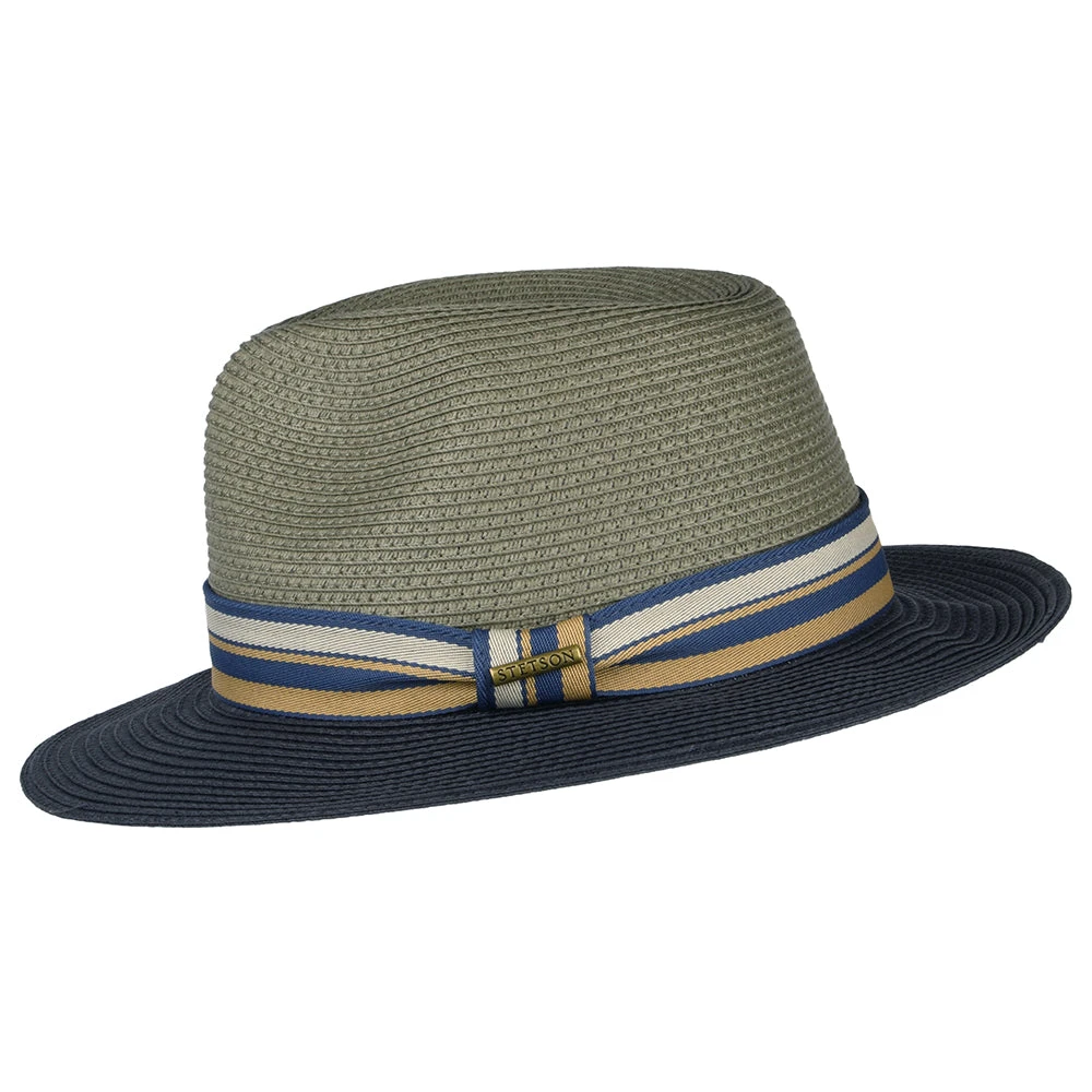 Stetson Hats Traveller Safari Fedora Hat - Grey-Blue - Image 2