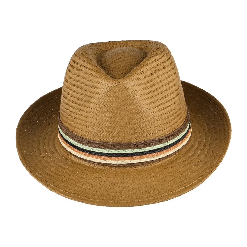Failsworth Hats Monaco Straw Fedora Hat - Tobacco - Image 3
