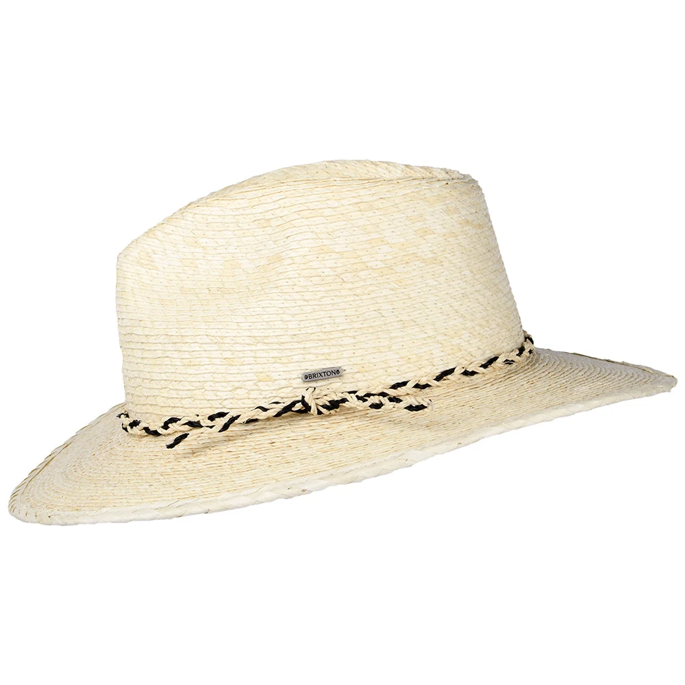 Brixton Hats Messer Western Straw Fedora Hat - Natural - Image 2