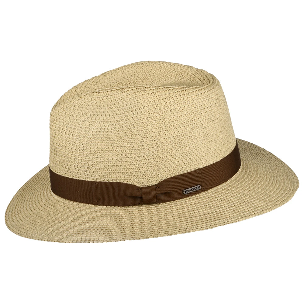 Brixton Hats Rio Toyo Straw Fedora Hat - Natural - Image 2