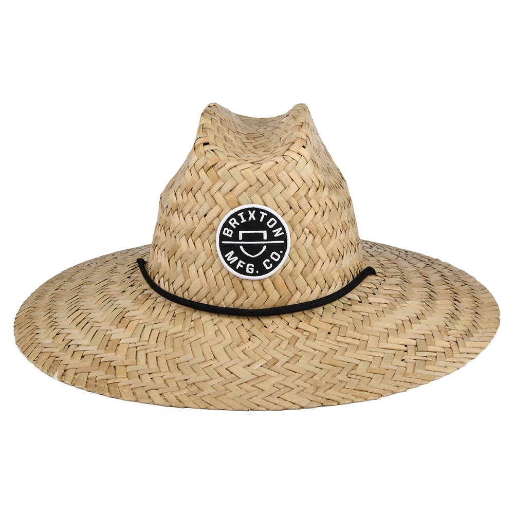 Brixton Hats Crest Straw Lifeguard Hat - Tan - Image 3