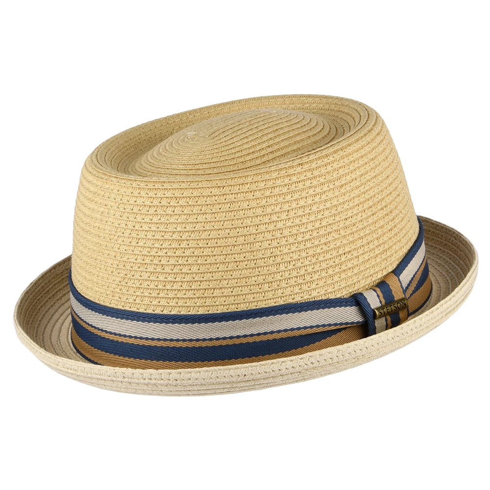 Stetson Hats Toyo Straw Pork Pie Hat - Natural