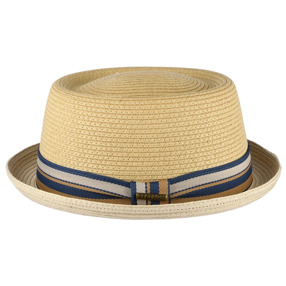 Stetson Hats Toyo Straw Pork Pie Hat - Natural - Image 2