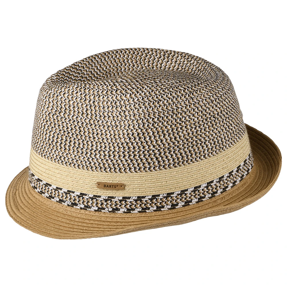 Barts Hats Fluoriet Summer Trilby Hat - Natural-Light Brown - Image 2