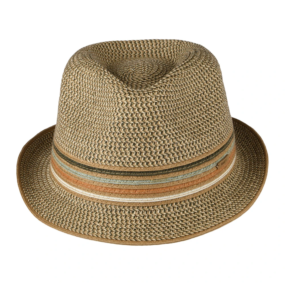 Barts Hats Fluoriet Summer Trilby Hat - Khaki - Image 3