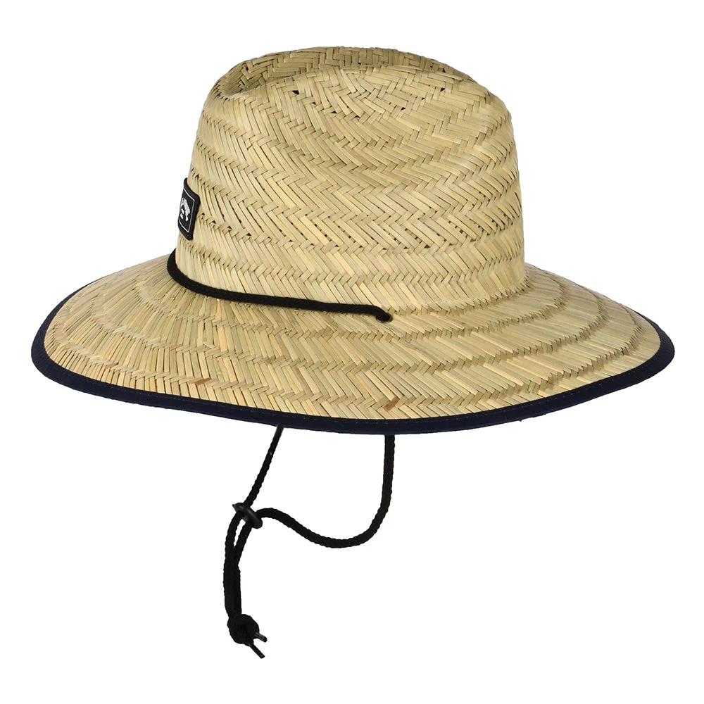 Billabong Hats Tides Print Seagrass Straw Lifeguard Hat - Natural-Navy - Image 2