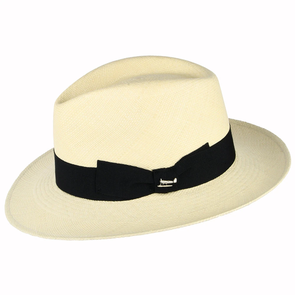 Whiteley Hats Fino Panama Fedora Hat - Natural - Image 2