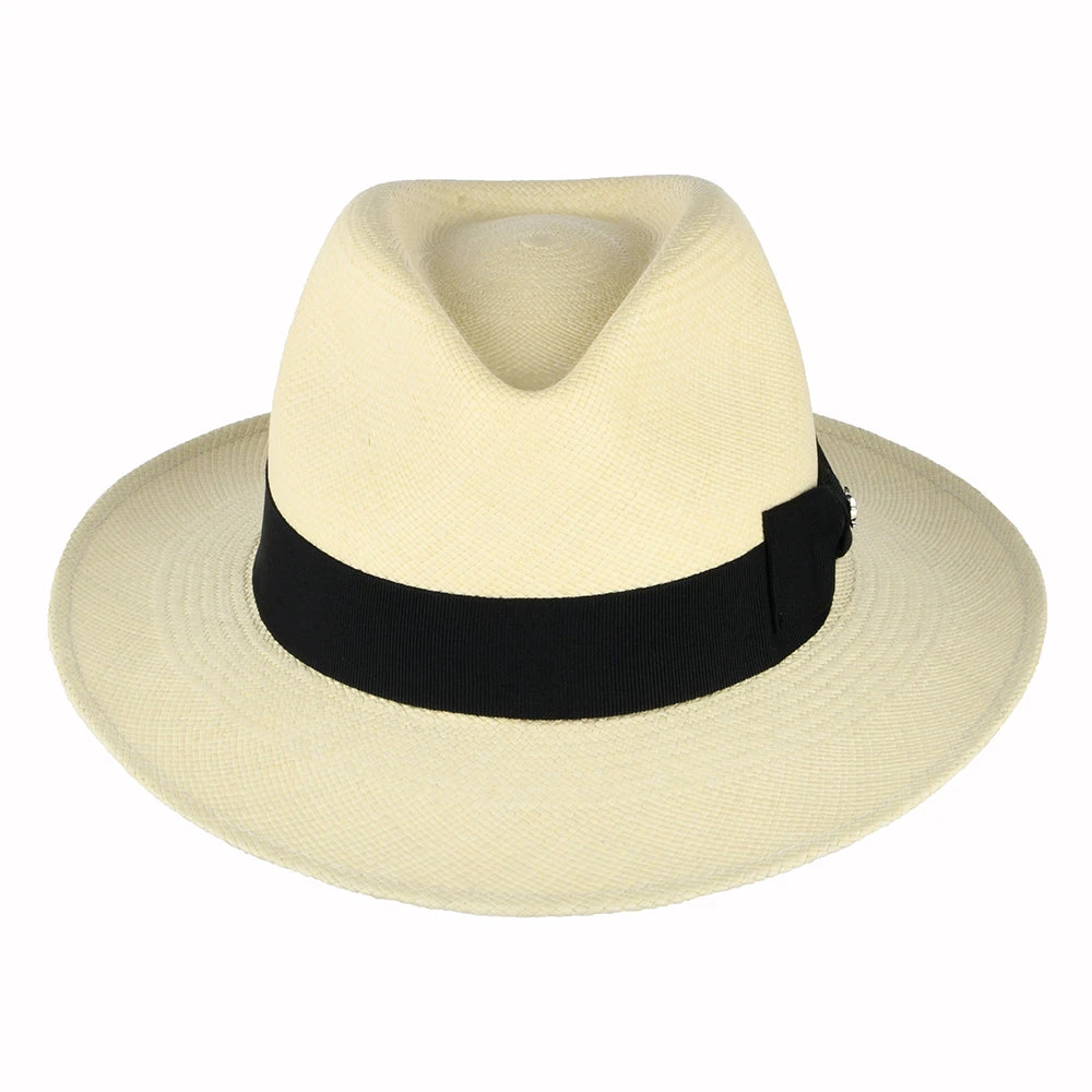 Whiteley Hats Fino Panama Fedora Hat - Natural - Image 3