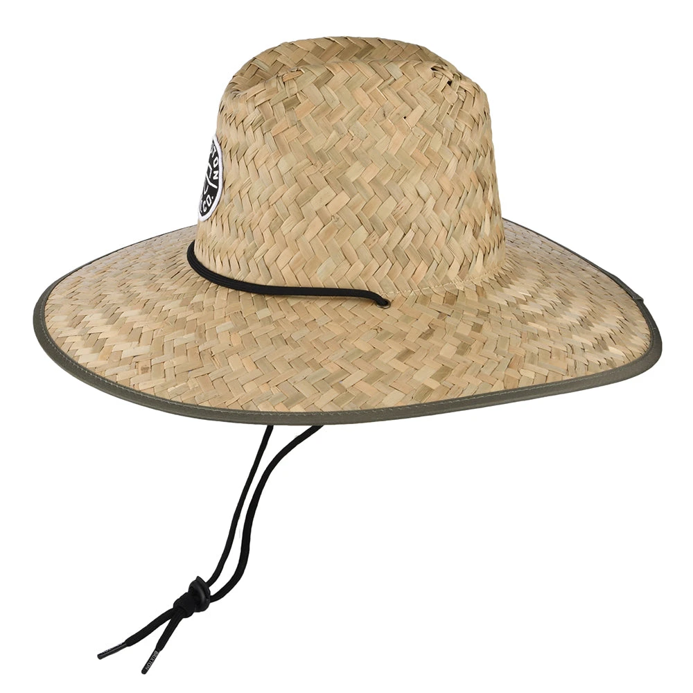 Brixton Hats Crest Straw Lifeguard Hat - Tan-Olive - Image 2