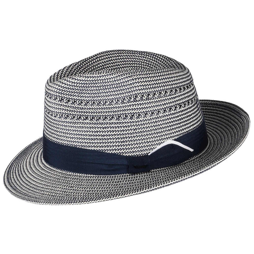 Bailey Hats Eli Fedora Hat - Navy-Cream - Image 2