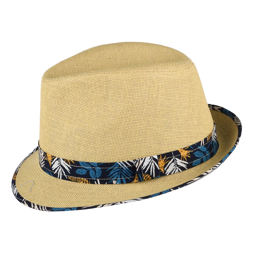 Failsworth Hats Malibu Toyo Straw Trilby Hat - Natural - Image 2