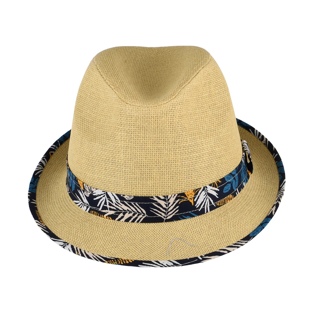 Failsworth Hats Malibu Toyo Straw Trilby Hat - Natural - Image 3