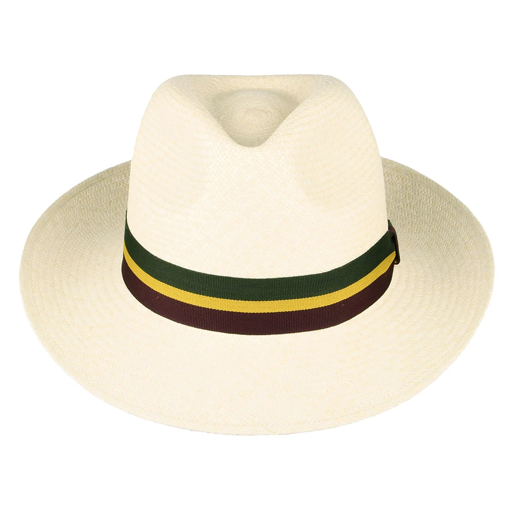 Failsworth Hats Regimental Panama Fedora Hat - Natural - Image 3