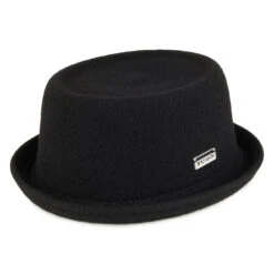 Kangol Wool Mowbray Pork Pie Hat - Black