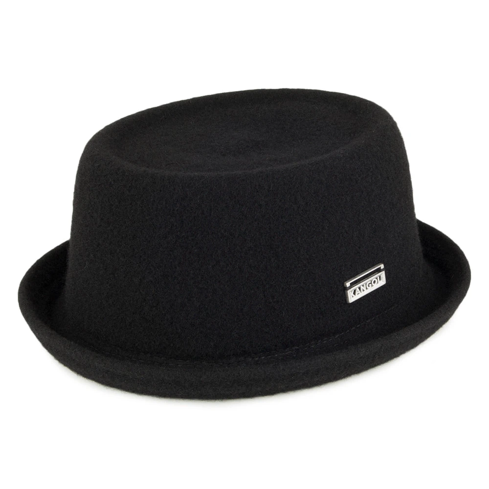 Kangol Wool Mowbray Pork Pie Hat - Black