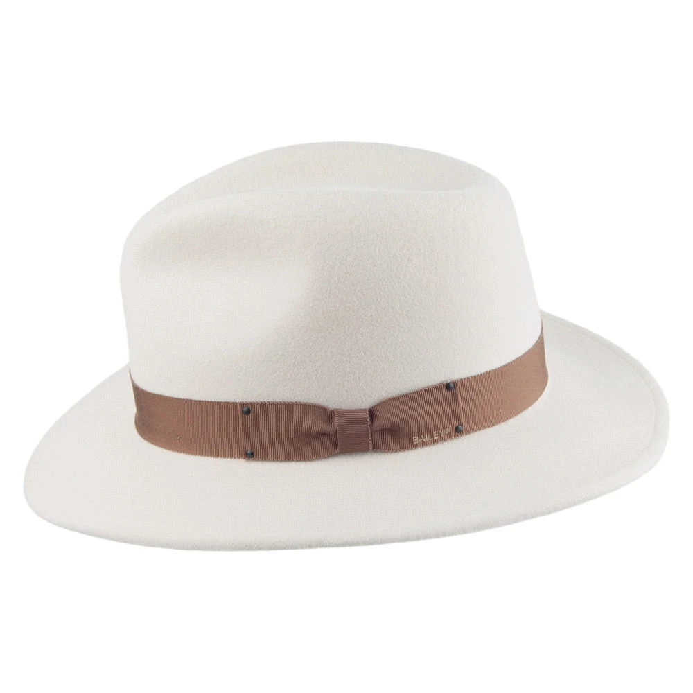 Bailey Hats Curtis Crushable Fedora Hat - Cream - Image 2