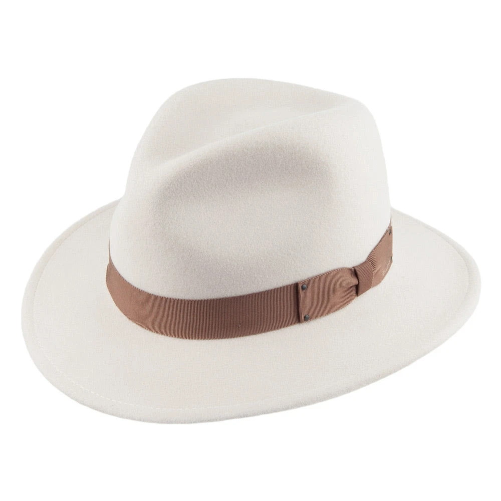 Bailey Hats Curtis Crushable Fedora Hat - Cream